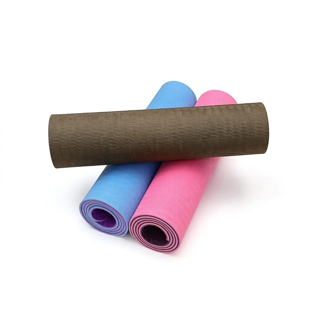 FIREFOX Custom Print TPE Yoga Mat Moisture Resistant Easy Clean Non-Slip for Indoor Outdoor Yoga Pilates Training